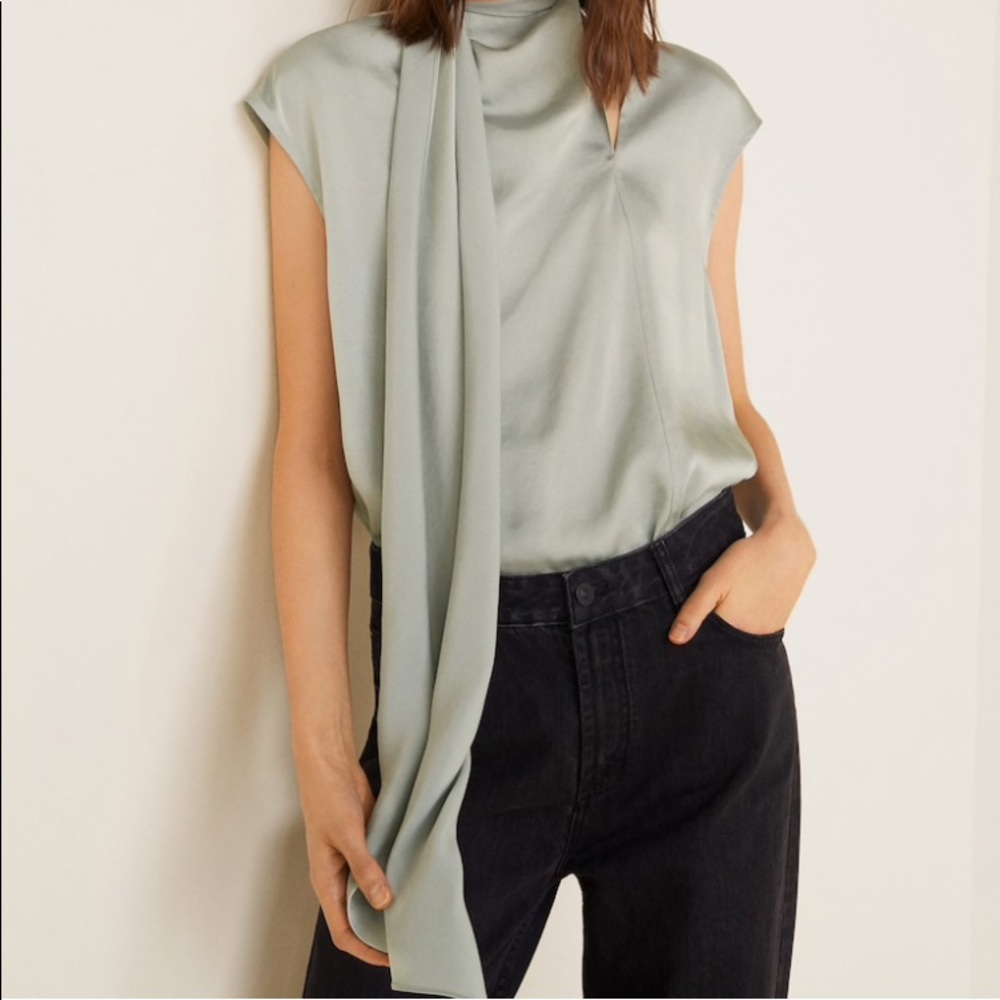 Mango Satin Blouse
